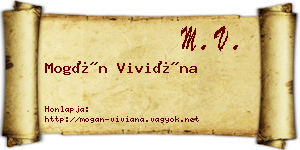 Mogán Viviána névjegykártya
